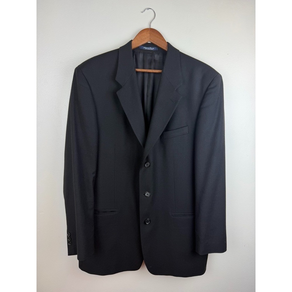 Brandini Le Collezioni Men's Blazer 42 T Made in Canada 100% Lightweight Wool